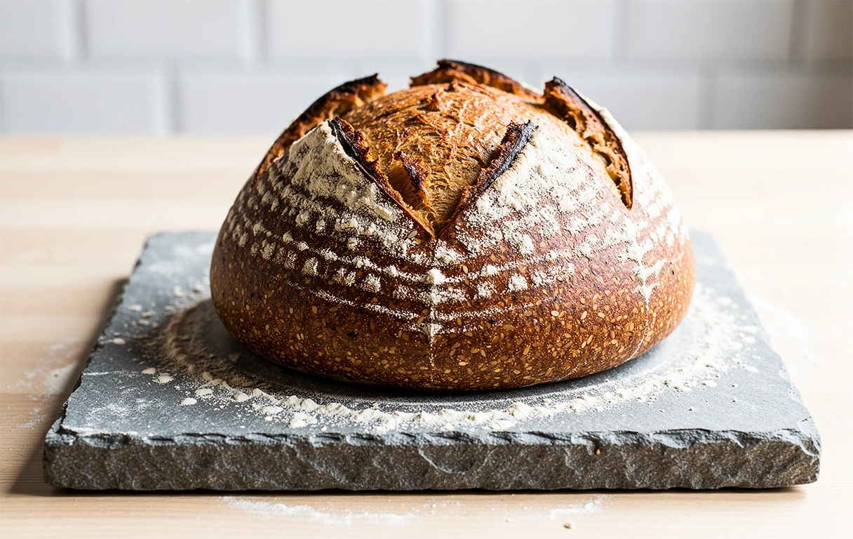 Hausgemachtes Sauerteigbrot